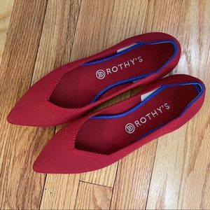 Rothy's "The Point" in Red | Women's 11 - *LIKE NEW CONDITION*